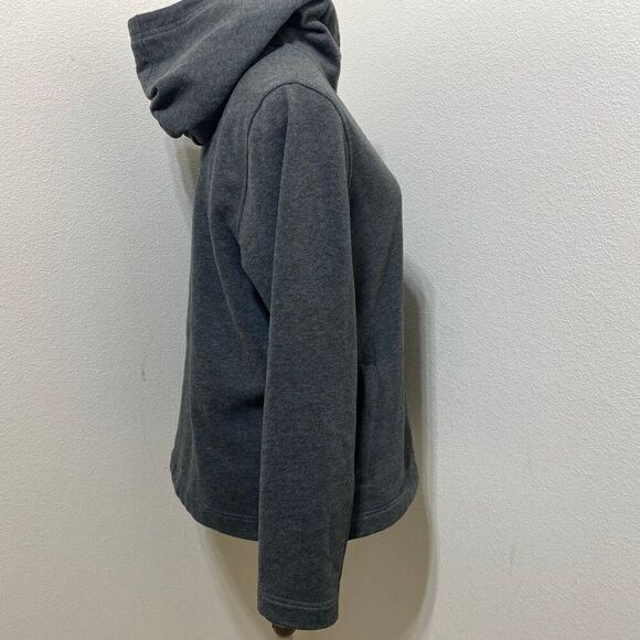 Lauren Ralph Lauren Gray Snap Front Cardigan Sweater Jacket Mock Neck Size Large - Picture 4 of 8